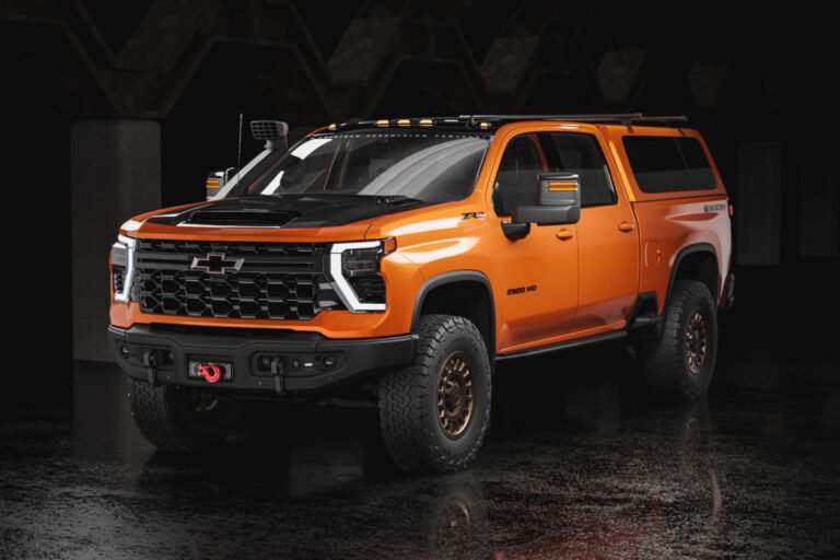 Orange Silverado ZR2 Bison
