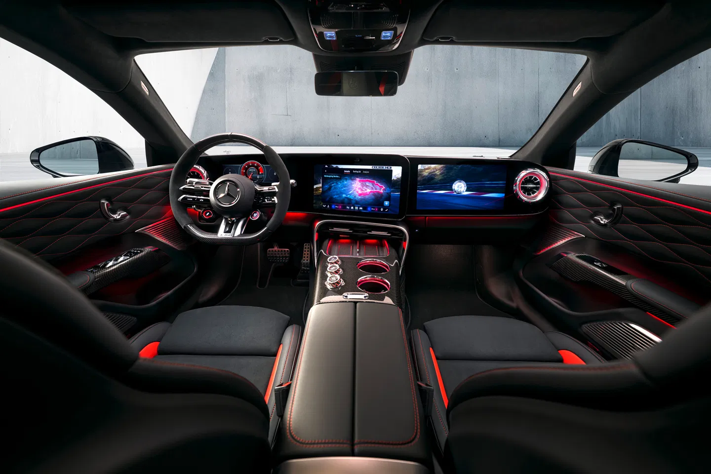 Mercedes-AMG GT 4-Door EV Reveals High-Tech Performance Cabin
